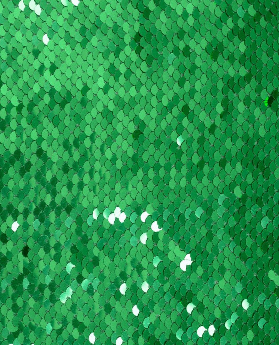 Пайетки двухсторонние на атласе 0075 цвет зеленый картинка 2