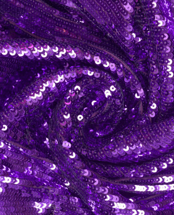 Пайетки двухсторонние на сетке 0068 цвет фиолетовый картинка