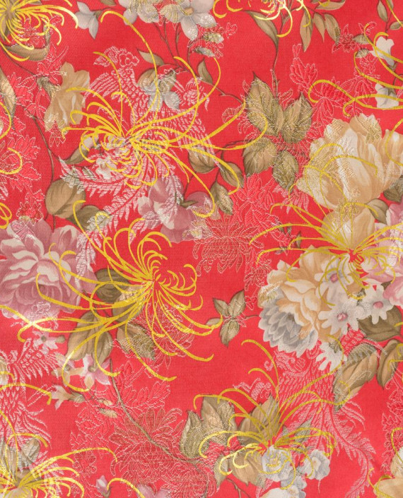 Китайский шёлк 0262 цвет разноцветный цветочный картинка