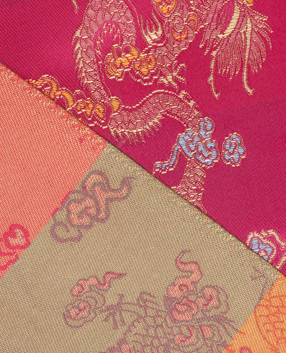Китайский шёлк 0260 цвет разноцветный цветочный картинка 1