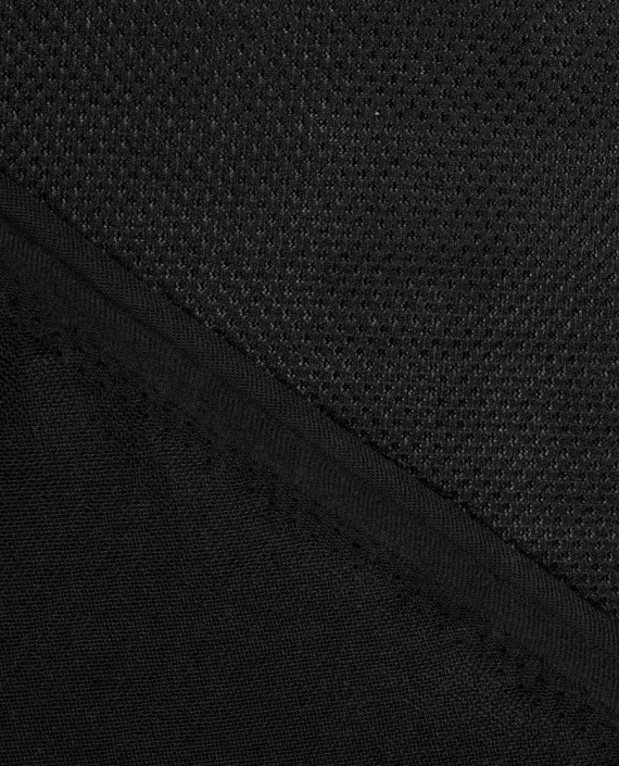 Ткань Неопрен Сетка 042 цвет черный картинка 2