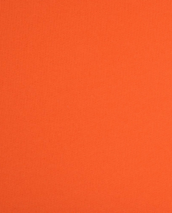Трикотаж футер 3-х нитка с начесом 3889 цвет оранжевый картинка 2