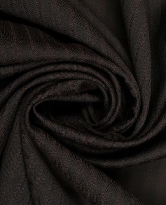 Шерсть костюмная 2962 цвет черный в полоску картинка
