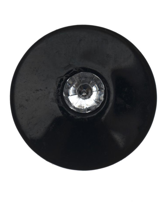 Пуговица с кристаллом в центре на ножке 023 цвет черный картинка