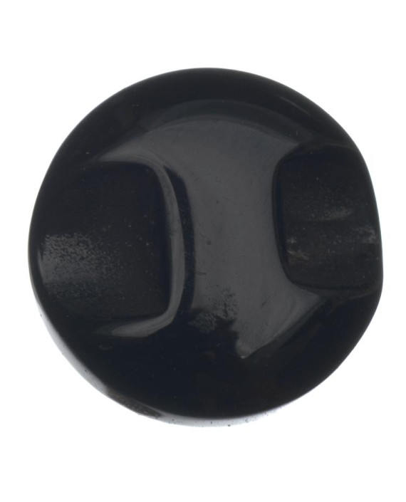 Пуговица с кристаллом в центре на ножке 026 цвет черный картинка 1