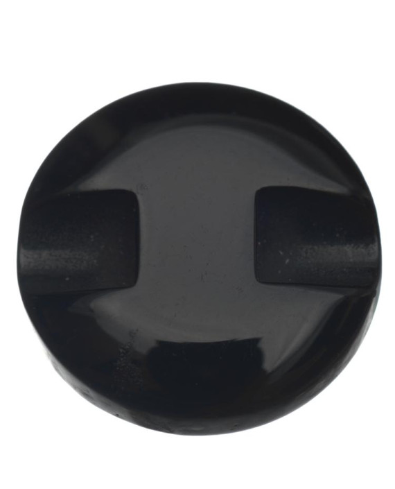 Пуговица с кристаллом в центре на ножке 024 цвет черный картинка 1
