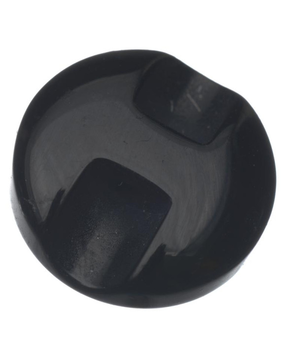 Пуговица с кристаллом в центре на ножке 025 цвет черный картинка 1