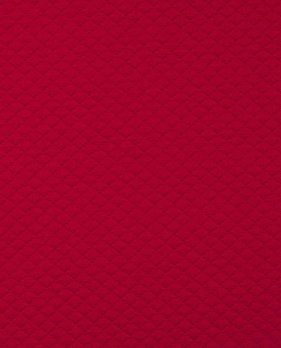Трикотаж стеганый 4095 цвет красный картинка 2