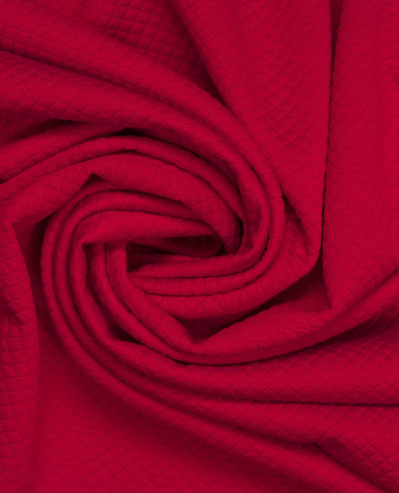 Трикотаж стеганый 4095 цвет красный картинка