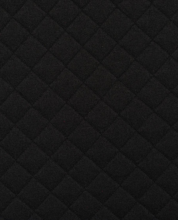 Трикотаж стеганый 4096 цвет черный картинка 2