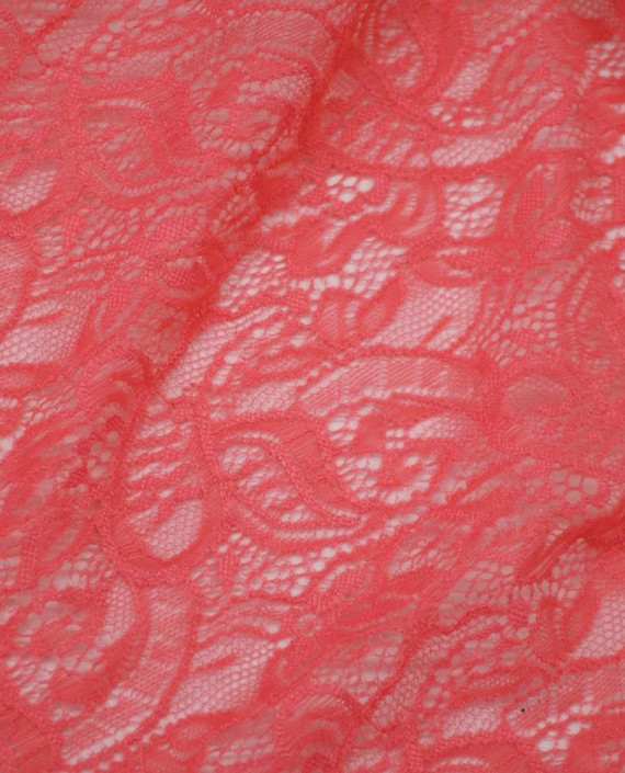 Ткань Гипюр 431 цвет розовый цветочный картинка