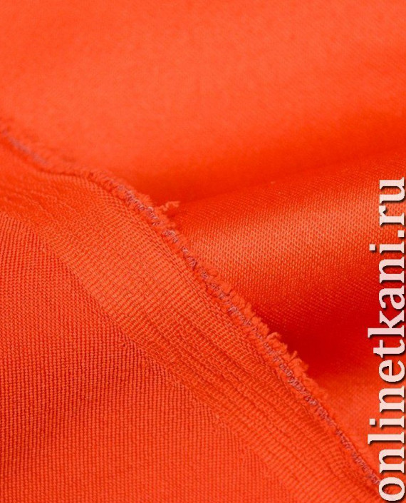 Ткань Костюмная 0319 цвет оранжевый картинка 2