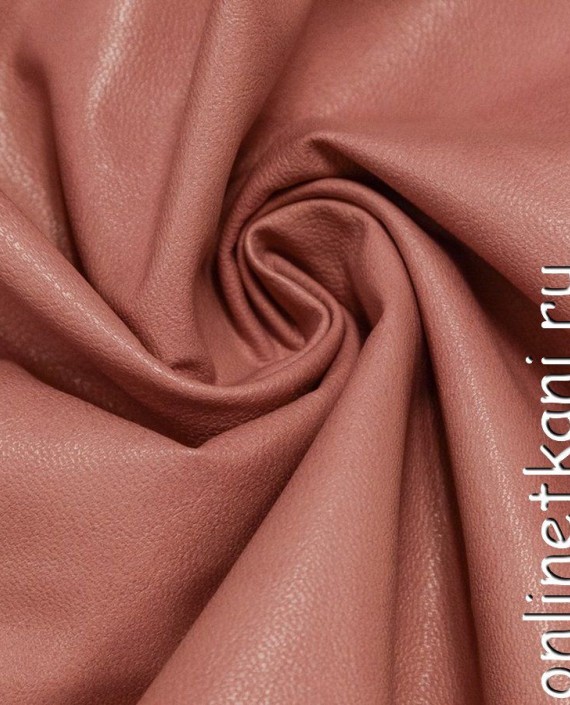 Ткань Искусственная кожа 264 цвет розовый картинка