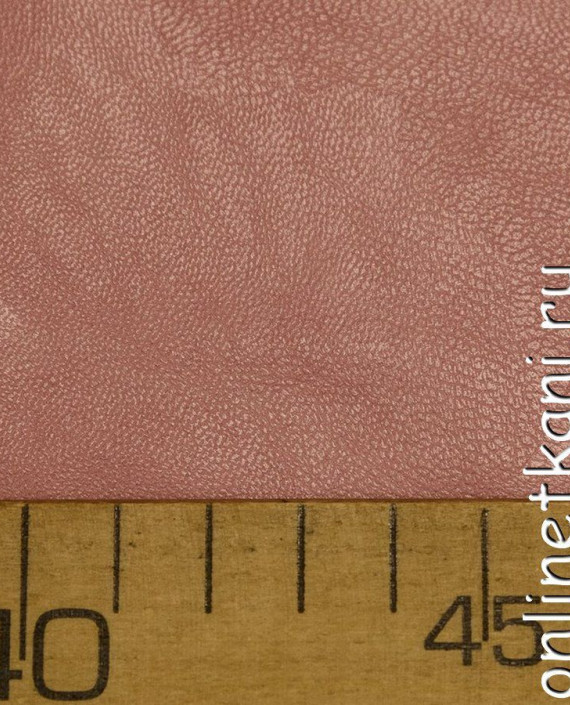 Ткань Искусственная кожа 264 цвет розовый картинка 1