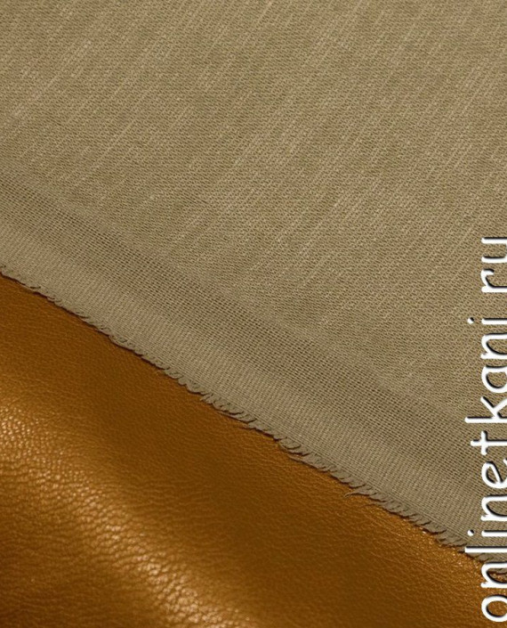 Ткань Искусственная кожа "Медово-коричневый" 279 цвет коричневый картинка 2