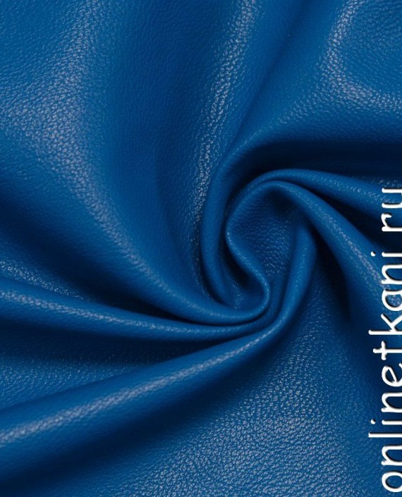 Ткань Искусственная кожа 294 цвет синий картинка