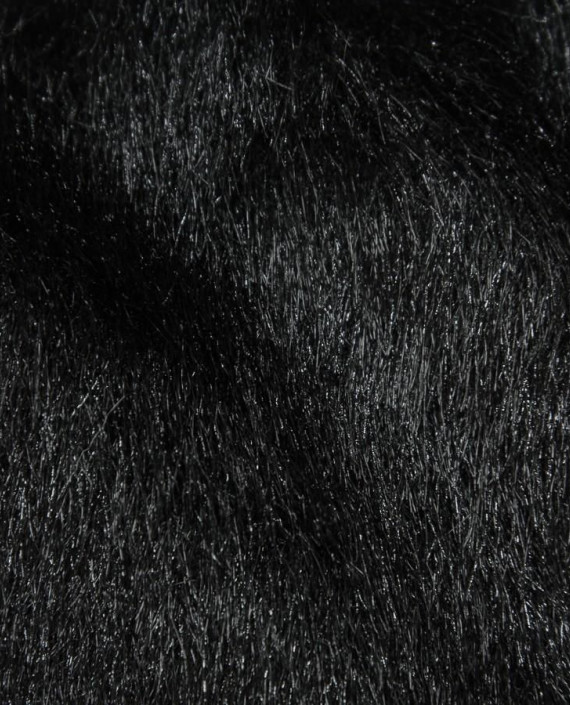 Мех искусственный 0268 цвет черный картинка 2