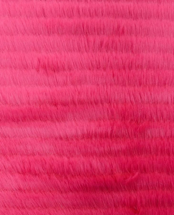 Мех искусственный 0338 цвет розовый полоска картинка