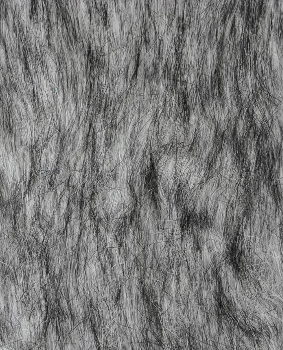Мех искусственный 0291 цвет серый абстрактный картинка