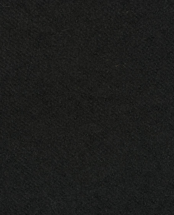 Ткань шерсть пальтовая 1747 цвет черный картинка 1