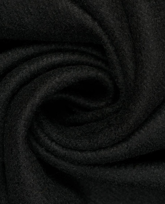 Ткань шерсть пальтовая 1747 цвет черный картинка