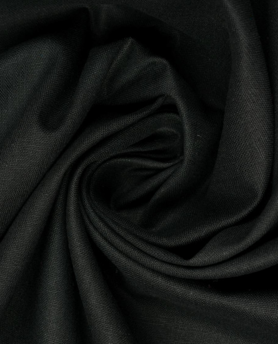 Лен костюмный 0887 цвет черный картинка
