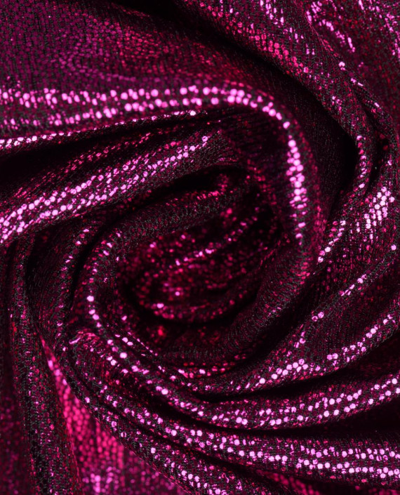 Трикотаж с напылением 164 цвет малиновый картинка