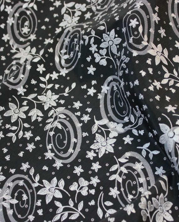 Ткань Лоренсо "Темные огурцы" 017 цвет серый абстрактный картинка