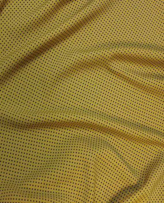 Ткань Лоренсо "Мелкие горохи" 011 цвет золотой в горошек картинка