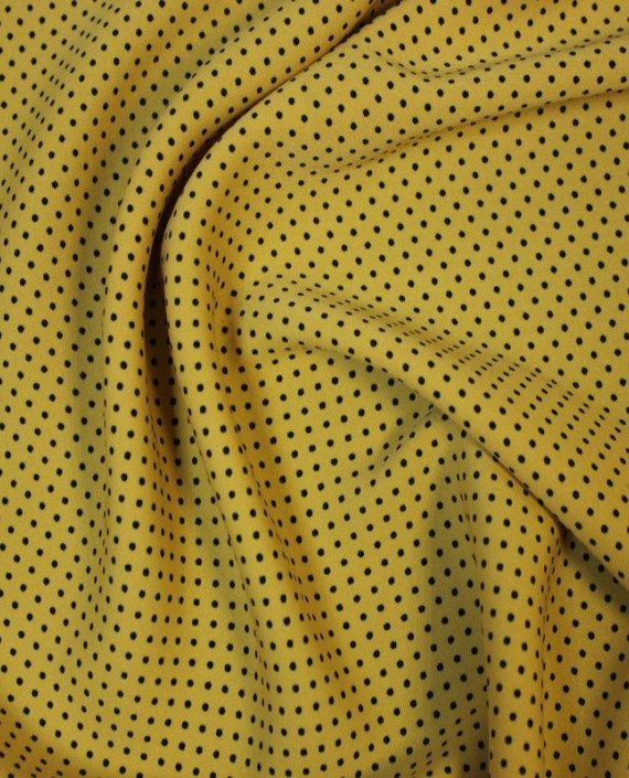 Ткань Лоренсо "Мелкие горохи" 011 цвет золотой в горошек картинка 2