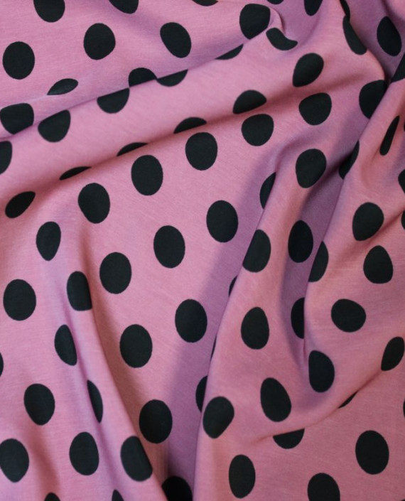 Ткань Лоренсо "Горохи на розовом 2" 018 цвет розовый в горошек картинка 1
