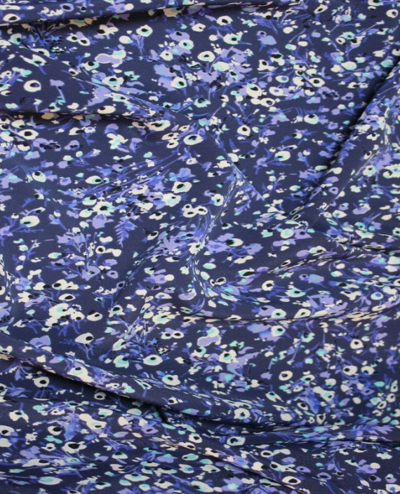 Ткань Лоренсо "Незабудки" 020 цвет голубой цветочный картинка