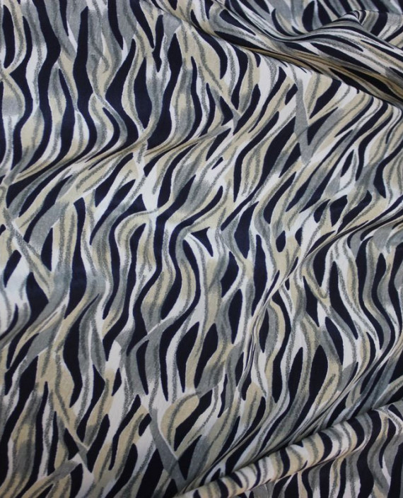 Ткань Лоренсо "Шторм" 027 цвет серый абстрактный картинка 1