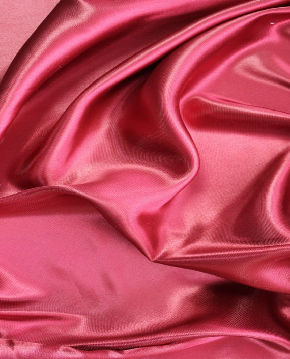 Ткань Атлас "Малиновый" 008 цвет розовый картинка