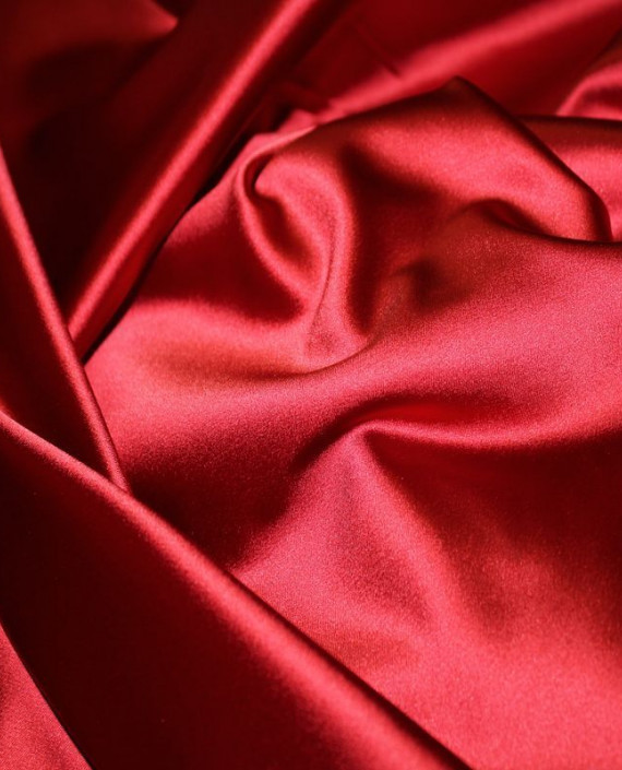 Ткань Атлас "Кармэн" 012 цвет красный картинка