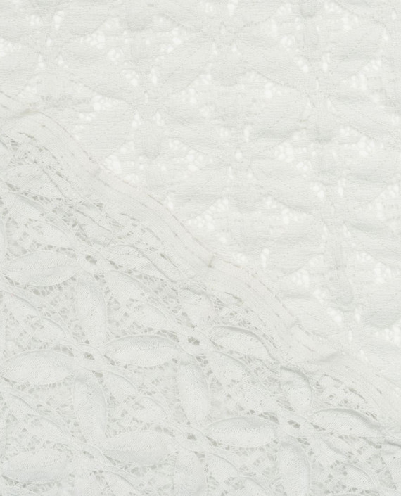 Гипюр стрейч 724 цвет белый картинка 1