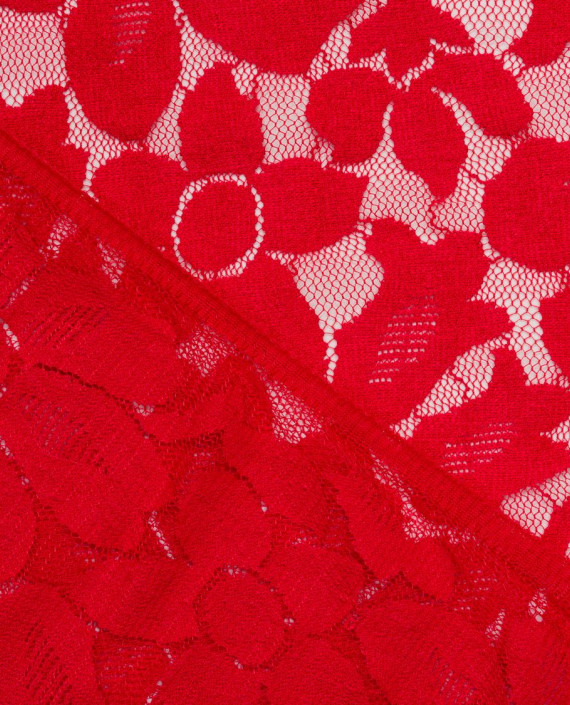 Гипюр стрейч 722 цвет красный картинка 1