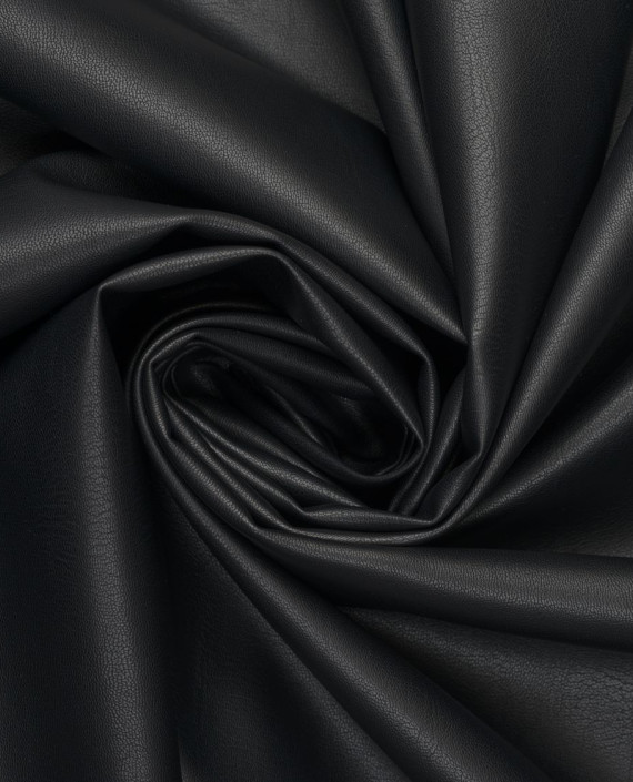 Искусственная кожа на вискозной основе 604 цвет черный картинка