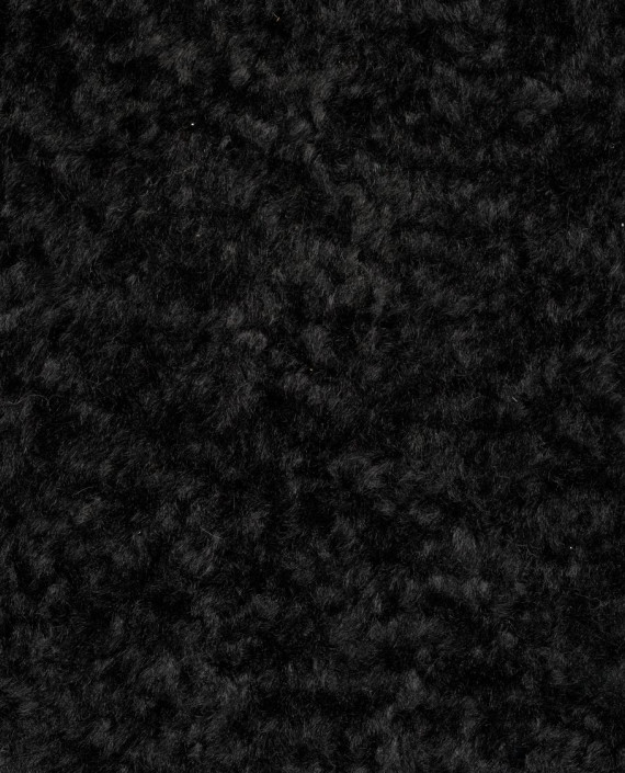 Искусственный мех на замше 0494 цвет черный картинка 2