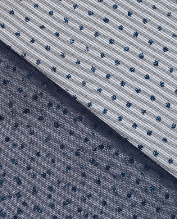 Сетка с глиттером 532 цвет синий картинка 1