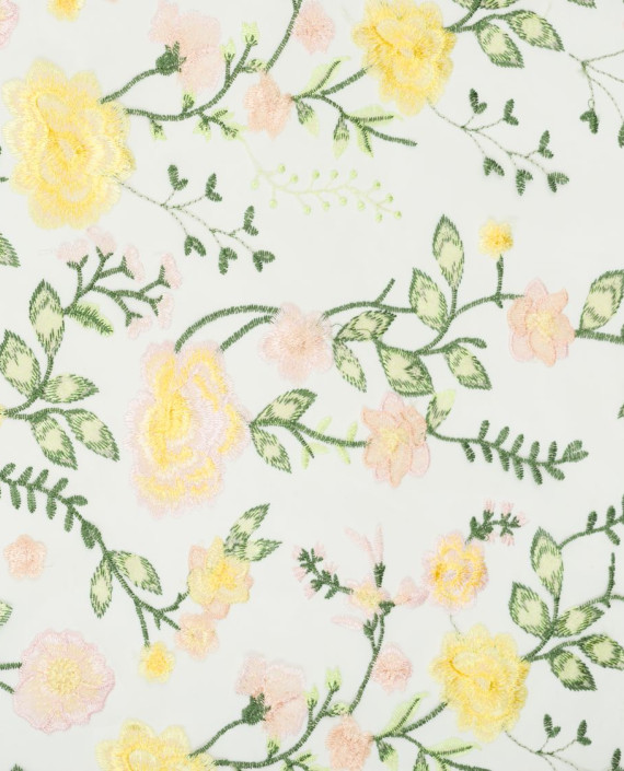 Вышивка на сетке Цветы 0068 цвет разноцветный картинка 2