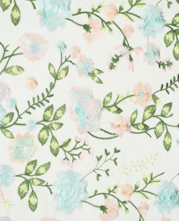 Вышивка на сетке Цветы 0065 цвет разноцветный картинка 2