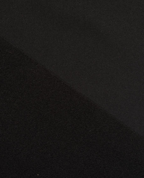 Трикотаж на флисе 4099 цвет черный картинка 1