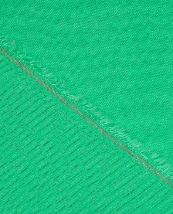 Лён костюмный 1115 цвет зеленый картинка 1