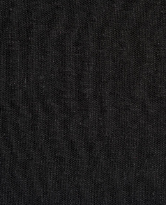 Лён костюмный 1117 цвет черный картинка 2