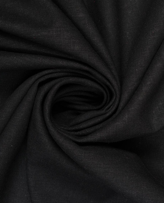 Лён костюмный 1117 цвет черный картинка