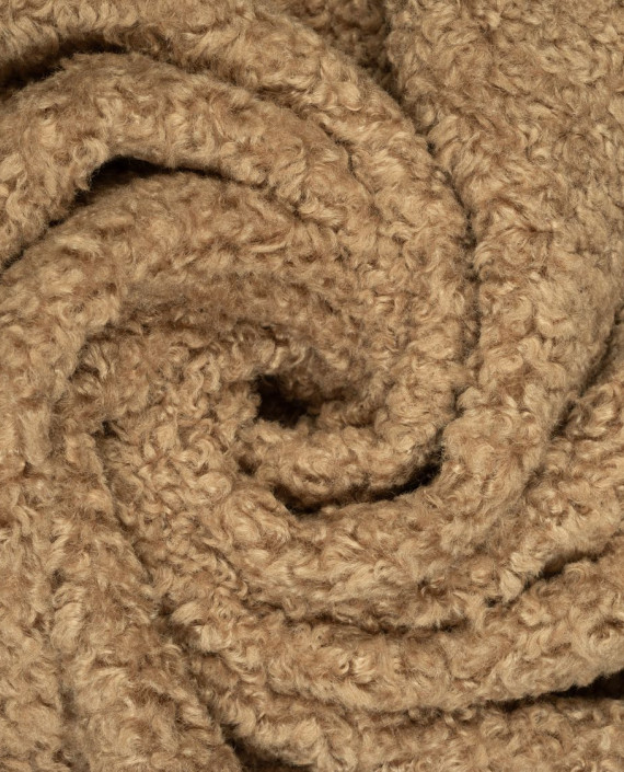 Искусственный мех на замше 0495 цвет коричневый картинка