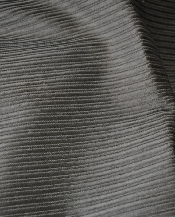 Ткань Вельвет "Рубчик" 0004 цвет серый картинка 1