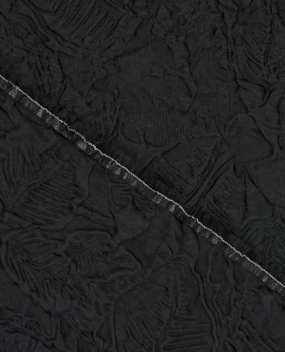 Полиэстер фактурный 1391 цвет черный картинка 1