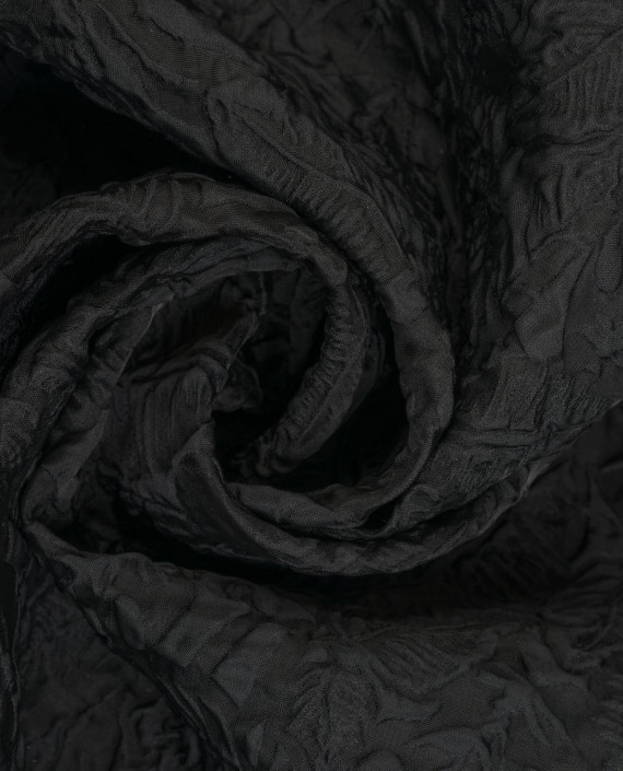 Полиэстер фактурный 1391 цвет черный картинка